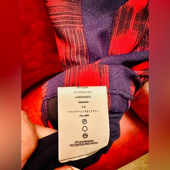 BCBGMAXAZRIA Averie Red, White and Blue Fitted Sleeveless Sheath Dress, Size 2 - Picture 9 of 13